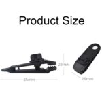 Clips de tiburón de punto de tracción adicional para tienda, 10 Uds., toldo para acampar al aire libre, Clip a prueba de viento, 1PC (Dark Green) - Imagen 3