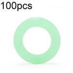Anillo de advertencia reflectante de silicona multifuncional para círculo luminoso de uñas para acampar al aire libre de 100 piezas, Luminous Circle