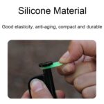 Anillo de advertencia reflectante de silicona multifuncional para círculo luminoso de uñas para acampar al aire libre de 100 piezas, Luminous Circle - Imagen 4