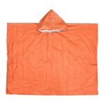 Chubasquero multifuncional a prueba de viento reflectante grueso para ciclismo al aire libre, 130 x 100 cm (Orange)