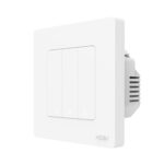 Tuya ZigBee Smart Single-fire Zero-fire Sharing Timing Voice Wall Switch Enchufe de la UE, estilo:, 3  Ways (White)