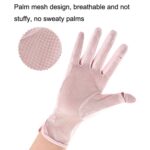 1 par de guantes de seda helada para pesca con dedos ultravioleta finos transpirables con protección solar de verano, Free Size - Imagen 3