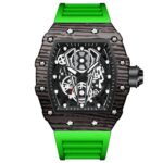 BINBOND B6577 Forma de barril 30m Reloj de cuarzo deportivo resistente al agua