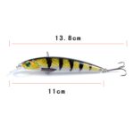 LB106 11cm/11,5g señuelo cebo de pesca biónico pintado cebo duro de plástico, 5 - Imagen 3