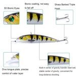 LB106 11cm/11,5g señuelo cebo de pesca biónico pintado cebo duro de plástico, 5 - Imagen 4