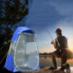 ZL8801 Sombrilla plegable individual para pesca al aire libre a prueba de lluvia con puertas dobles, ZL8801 (Green), ZL8801 (Blue), ZL8801 (Camouflage), ZL8801 (Orange) - Imagen 2