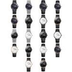 BINBOND B3820 30M Reloj estrellado luminoso de cuarzo ultrafino a prueba de agua, Black Net-Black-Starry, White Net-White-Starry, Black Leather-Black-Starry, Black Leather-White-Starry, Black Net-Rose Gold-Starry, Black Leather-Rose Gold-Starry... - Imagen 2