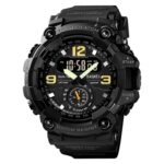 SKMEI 1637 Sports Digital Display Reloj de hombre de esfera grande de plástico a prueba de golpes para exteriores, Black