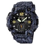 SKMEI 1637 Sports Digital Display Reloj de hombre de esfera grande de plástico a prueba de golpes para exteriores, Gray Black