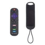 Para TCL Roku RC280/RC282 2 uds funda de silicona de Control remoto ovalada