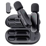 Micrófono lavalier inalámbrico con caja de carga Micrófono de grabación de video con reducción de ruido, especificaciones:, K63 One To Two  8 Pin Interface