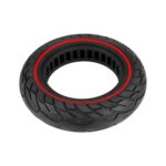 Para Ninebot Max G30 10 X 2.5 pulgadas (60/70-6.5) Neumático de caucho sólido para scooter, 10 X 2.5 Inch Red Line - Imagen 2