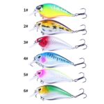 HENGJIA CB060 7 cm 9,5 g señuelo VIB Rock Little Fatty cebos falsos flotantes, 6 Colors - Imagen 2