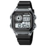 SKMEI 1998 Reloj multifunción impermeable para deportes al aire libre con sensor de hielo de carcasa transparente, 1998 White