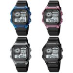 SKMEI 1998 Reloj multifunción impermeable para deportes al aire libre con sensor de hielo de carcasa transparente, 1998 Black - Imagen 2
