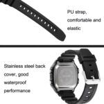 SKMEI 1998 Reloj multifunción impermeable para deportes al aire libre con sensor de hielo de carcasa transparente, 1998 Black - Imagen 3