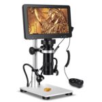 Microscopio digital de inspección de mantenimiento multifuncional con pantalla HD de 1200X y 7 pulgadas, 1200X 7-Inch