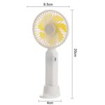 Mini ventilador de mano M9 Ventilador de escritorio con carga USB para exteriores, 1500mAh - Imagen 3