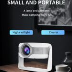 Proyector inteligente T269 Pro 1280x720P WiFi 6 4K Android 11 Sistema de cine en casa, EU Plug - Imagen 2