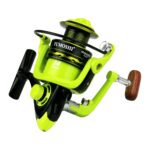 Rueda giratoria Taza de alambre de metal Rueda de pesca, YUMOSHI OE4000 (Green) - Imagen 2