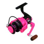 Rueda giratoria Taza de alambre de metal Rueda de pesca, YUMOSHI OE2000 (Pink)
