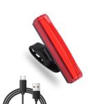 Luz trasera de bicicleta USB recargable impermeable luz de advertencia de conducción nocturna