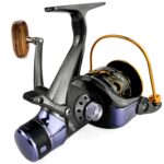 Carrete de pesca con freno delantero y trasero de cabeza metálica de descarga doble, YUMOSHI MG60 - Imagen 4