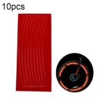10 pegatinas reflectantes para llantas de bicicleta, accesorios para equipos de equitación.