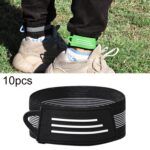 10 Uds cinturón de pantalón de bicicleta de montaña pantalones de ciclismo Leggings corbata, Random Color Delivery