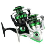 YUMOSHI Serie GL Líneas de pesca Carrete giratorio, GL7000 Silver - Imagen 2