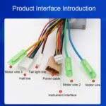 Controlador de vehículo eléctrico CC sin escobillas de onda sinusoidal de 24V/36V/48V, placa de circuito controlador de 350W - Imagen 4