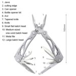 Alicates multifuncionales Cuchillo plegable Herramienta de emergencia para el hogar al aire libre, RDEER RT-2338 - Imagen 2