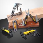 Alicates multifuncionales Cuchillo plegable Herramienta de emergencia para el hogar al aire libre, RDEER RT-2338 - Imagen 4