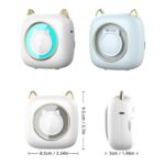 Impresora térmica inalámbrica C23 Seven Colors Atmosphere Breathing Light, C23 White+3 Rolls Color Paper - Imagen 2