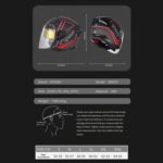 SOMAN motocicleta bicicleta eléctrica doble lente casco de equitación, S - Imagen 3