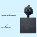 Pantalla LED dinámica con emoticono Bluetooth para coche, interfaz USB de 5 V - Imagen 4