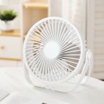 Ventilador eléctrico 3 en 1 Mini ventilador de turbina sin escobillas silencioso de escritorio montado en la pared, Rechargeable