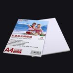 A4 100 hojas de papel recubierto de alto brillo de color compatible con impresión a doble cara para impresora láser a color, 157gsm