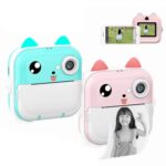 Cámara instantánea para niños Mini impresora térmica HD Video Foto Cámara digital, Standard  Blue - Imagen 2