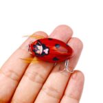 HENGJIA insecto agua flotante cebo biónico escarabajo superficie de agua bajo grifo cebo falso, 8 Colors Bagged - Imagen 4