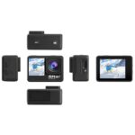 5K / 30FPS WIFI HD Anti-Shake Remote Touch Dual-Screen IP68 Cámara deportiva a prueba de agua, 5K Camera + 64G Card - Imagen 3