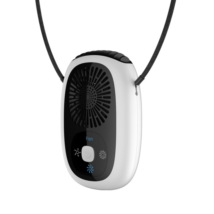 TBD0603880603.jpg Ventilador de cuello colgante sin hojas Mini ventilador de mano Ventilador recargable USB, With Negative Ions White - Imagen 1