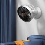 Ventilador de luz nocturna vertical de circulación de aire de escritorio, ventilador Turbo giratorio para el hogar, Plug-in Model - Imagen 4