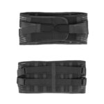 Cinturón de levantamiento de pesas deportivo transpirable de malla de fitness con soporte de cintura de compresión doble elástica, L - Imagen 2
