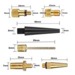 Juego de adaptadores de válvula de bicicleta SV/AV/DV Accesorios de bomba de bola de bicicleta, 25 in 1 - Imagen 3