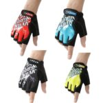 1 par de guantes de medio dedo para deportes al aire libre ligeros y transpirables de verano antideslizantes - Imagen 2