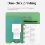 Impresora de tareas para estudiantes X6 200DPI Impresora de bolsillo sin tinta Bluetooth, Pink 5 Printer Paper+5 Stickers - Imagen 4