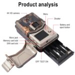Cámara de caza de 36MP 4K 4G con control remoto de teléfono móvil por aplicación para ver fotos/vídeo en cualquier momento, HC-900Pro - Imagen 4