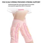 1 par de rodilleras deportivas para lesiones de menisco, funda protectora de silicona para articulación de rodilla, S - Imagen 4