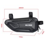 WILD MAN XT4 1.2L EVA Hard Shell Bicicleta Triángulo Bolsa Bolsa lateral para vehículo eléctrico, XT4 (Twill) - Imagen 2